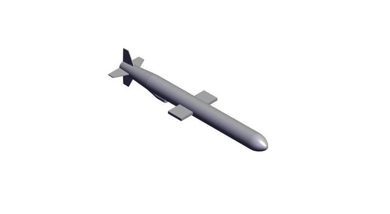 1/100 Scale Chinese Anti-Ship Missile CJ-10.stl