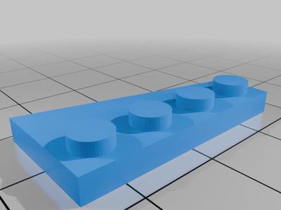4 x 2 diagonal lego brick (thin version)