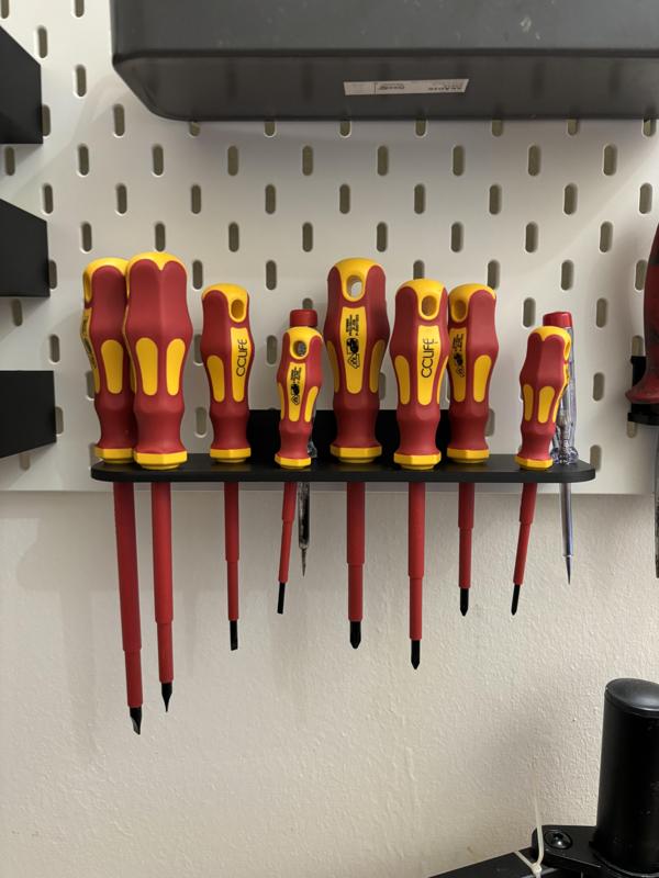 Skrew-Drive holder Ikea Skadis (9 pieces)