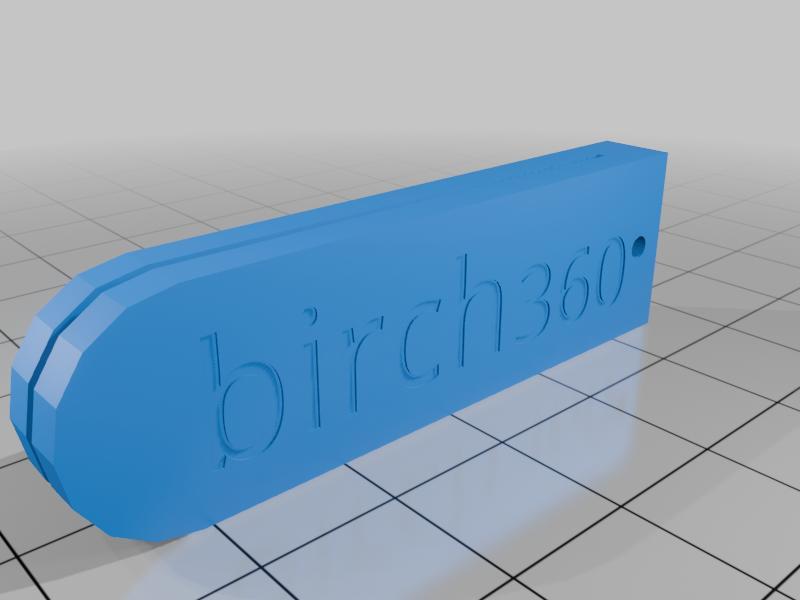 Flag Clip with Nail Hole