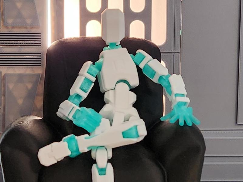 Big leather chair for 1/12 dioramas