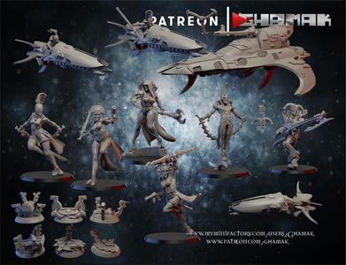 Space elves army support ready