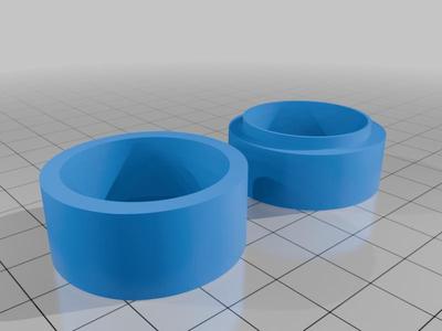 Round Billiard chalk holder for round billiard chalk with height control disc.