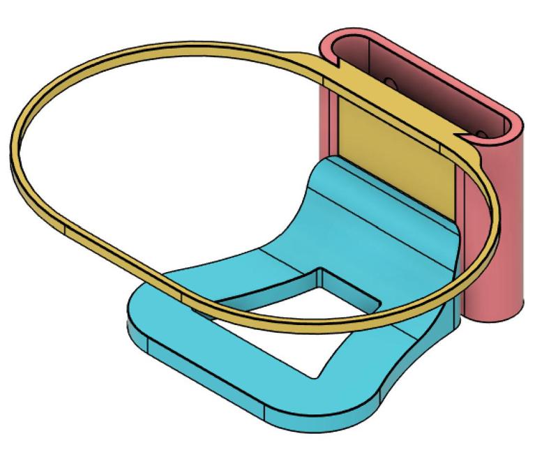 Hidden wall mount for Google Nest Audio