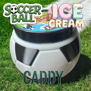 Soccer Ball Ice Cream Caddy – Goal-Scoring Pint Holder