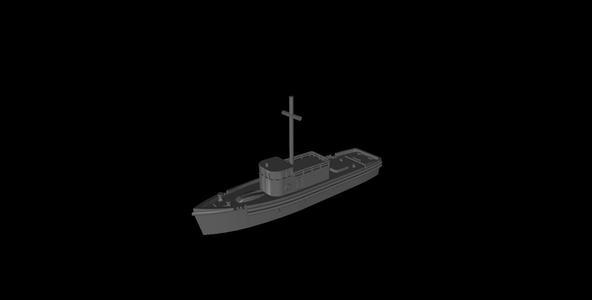 1/288 Scale Cutter Fishing Boat.stl