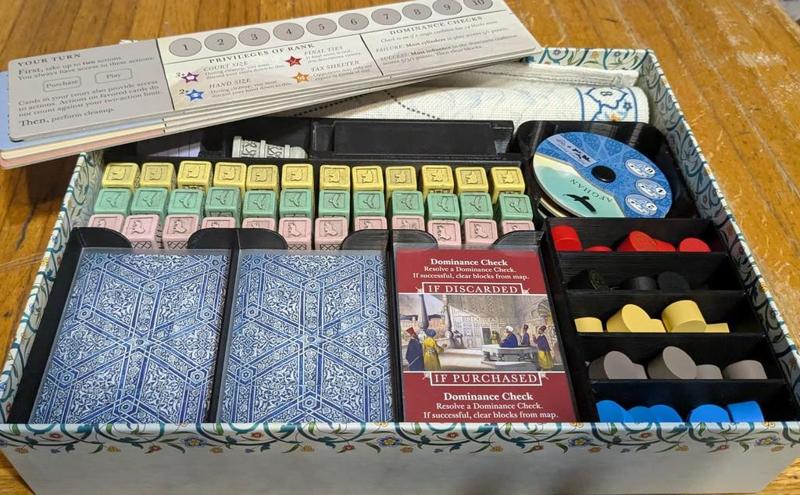 Pax Pamir 2nd Edition  board game insert (Remix)