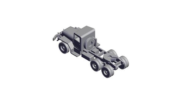 1/87 Scale M52 5 ton Tractor.stl