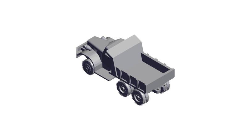 1/72 Scale Diamond T Dump Model 972.stl