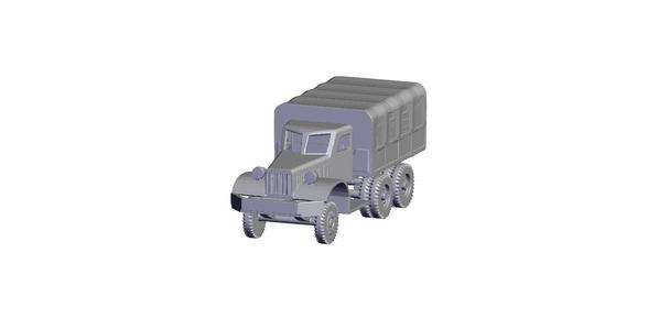 1/100 Scale Diamond T Cargo Model 968 with cover.stl