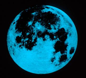 Glow in the dark Moon - Lithopane Effect