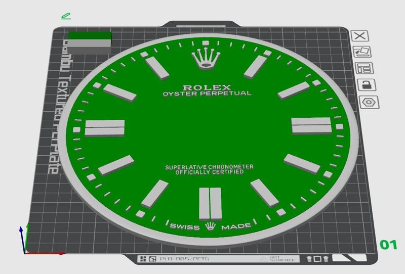 Rolex Inspired Wall Clock Decor