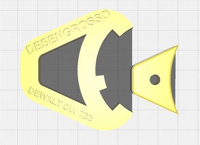 Gabarito para regulagem lâminas Desengrosso DeWalt DW733