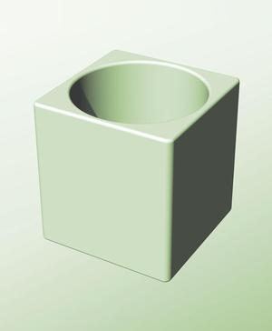 CS128-150 Stacking module bin for modern home decor 3d stl file