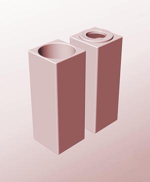 CS68-200-P Modular Stacking pierced container for home decor