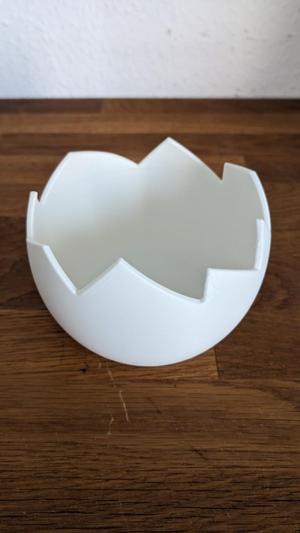 egg peel cup easter basket
