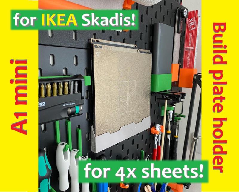 A1 mini Plate Holder Ikea Skadis/Uppspel 