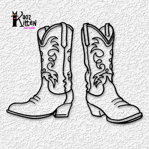 cowboy boots wall art country western decor