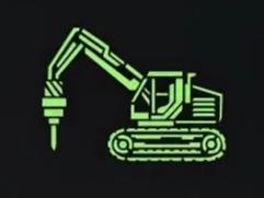 Montessori Template Kids Stencils car crane machin