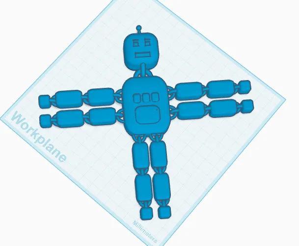 Print in Place Articulated Robot   