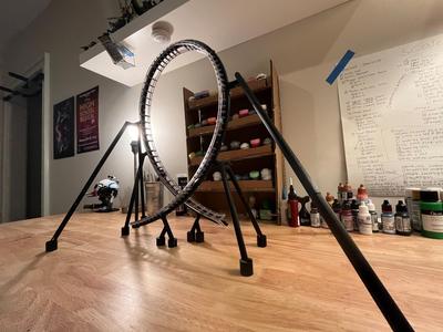 Roller coaster vertical loop model