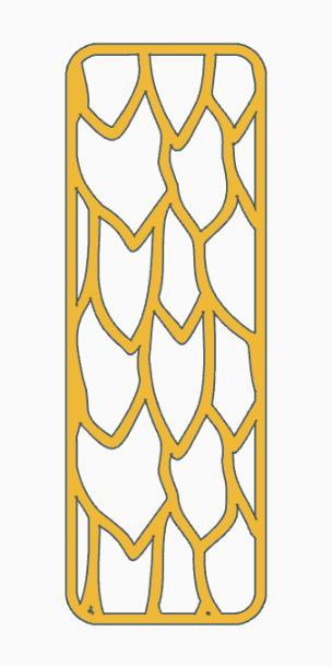 Dragon Scales Bookmark.stl