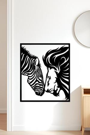 Lion And Zebra Wall Art, Wall Decor, Home Decor
