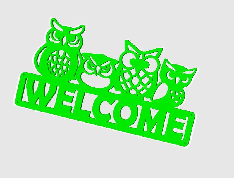 Welcome wall decoration