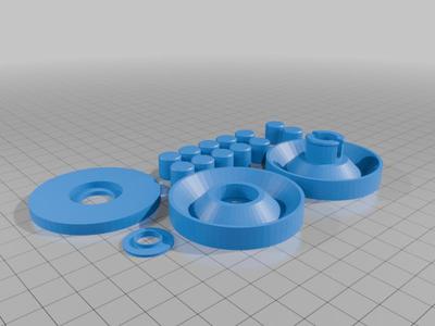 glue down locking cover for best 3d printed bearing. 