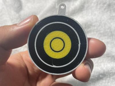 Archery Field Target Keychain