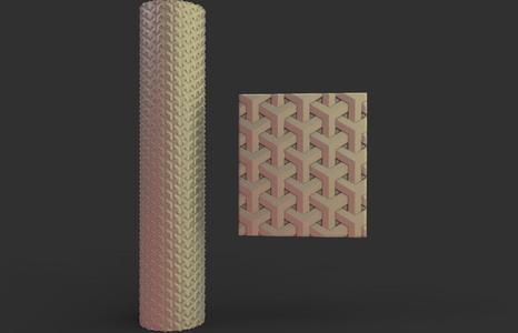 Texture rolling pin No10