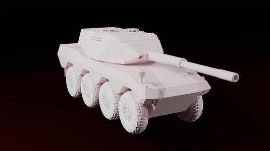 Radkampfwagen 90 German 8x8 Wheeled Light Tank Military War Thunder Turret Toy Prop Replica Model Co
