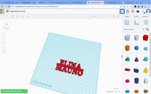 elina name plate