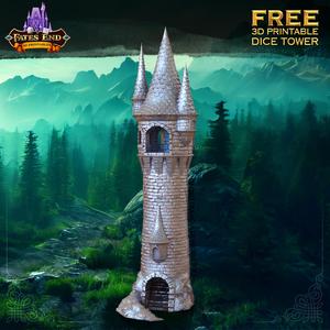TALL CITADEL DICE TOWER - SUPPORT FREE!