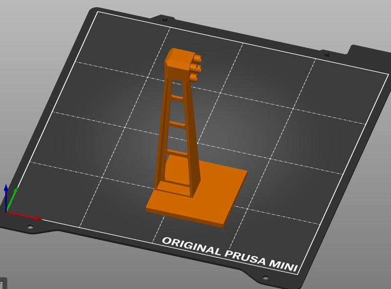 Wall Mountable Lego Support 6 x 6 x 10 Stanchion.