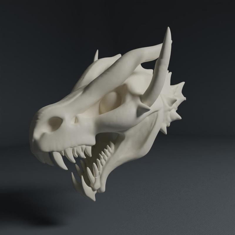 AI Skull Collection - Dragon Skull 1