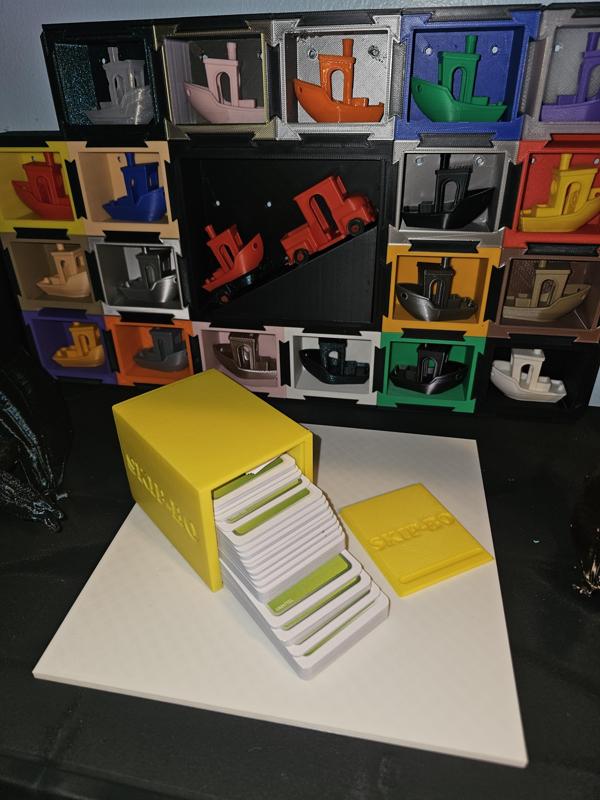 Skip-Bo Card Box With Booklet Slot