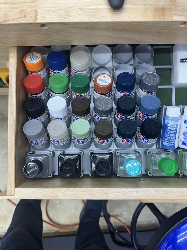 Gridfinity Tamiya Paint Acrylic Mini Bottle Holder (Mr. Hobby)