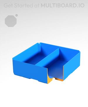2x2x0.75 - Curved - Divided Bin - Multibin Insert