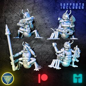 Centipede Alien Warriors Set