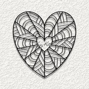MANDALA WEB HEART WALL ART HOME DECOR