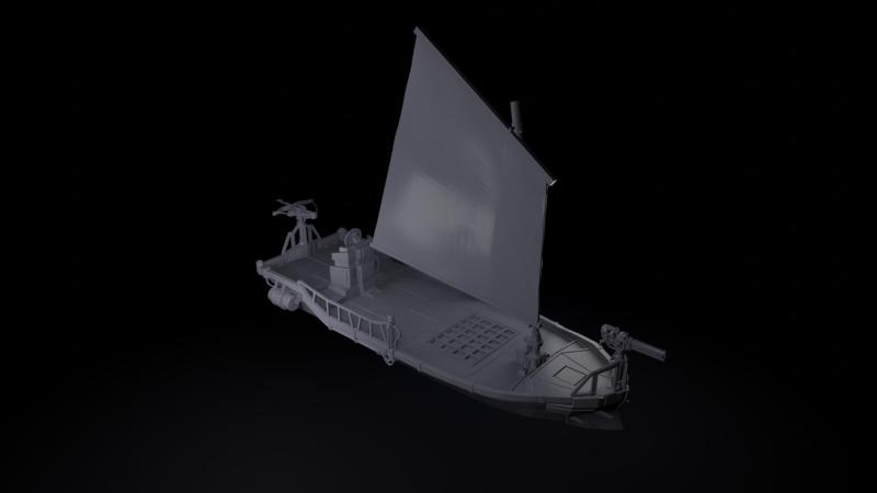 Scavenger Cutter - Postapocalyptic Pirate Ship