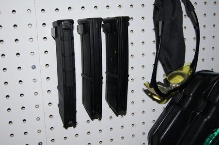 1/4" Pegboard Mounting System w/ AR-15 Magazine part.