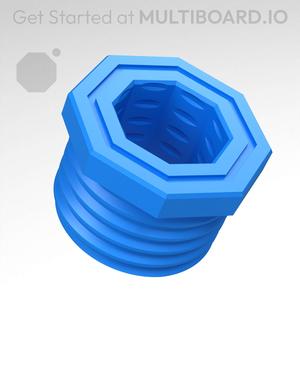 13 mm Big Thread, Flat Head, Push-Fit Hole, Bolt