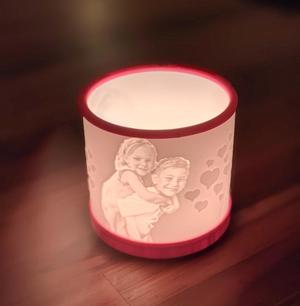 Lithophane/teacandle holder