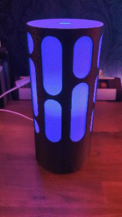 A modern/futuristic lamp for E27/E14 socket.