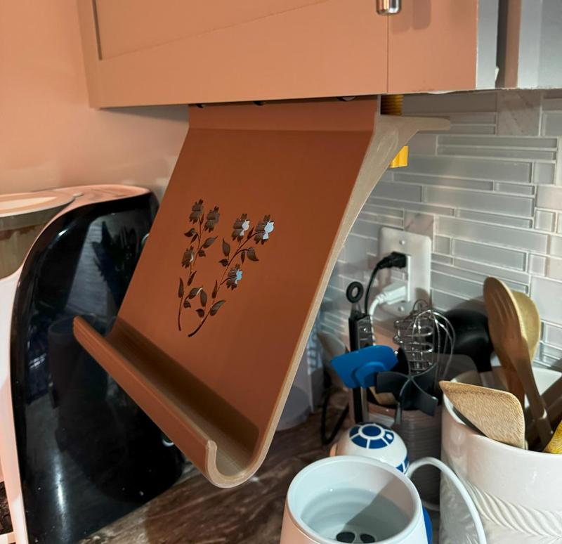 iPad Holder Kitchen Cabinet (Recipe Book Holder)