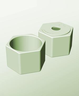 CH128-100-P Stackable pierced bin box module for creative decor