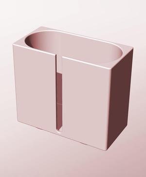 CX68-130-SB Modular stacking slotted container for home decor