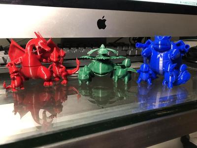 Original Generation Starter Pokémon and Evolutions